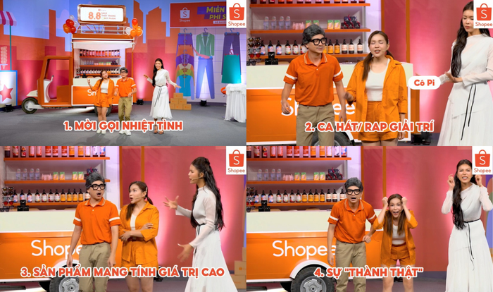 Minh Tú bật mí bộ bí kíp livestream chốt đơn liền tay với những biểu cảm và ngôn ngữ hình thể siêu hài hước. Đón xem tập phát sóng ngày 8.8 học hỏi cô nàng áp dụng các “tips” này để giúp cô Pi thoát ế.