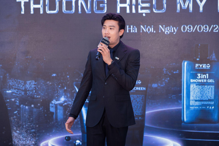 Diễn viên, doanh nhân Quốc Trường tại sự kiện ra mắt FYEO