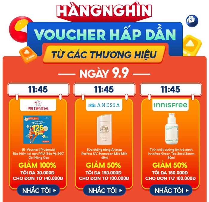 Hàng loạt voucher cực xịn đến từ các thương hiệu mỹ phẩm hàng đầu sẽ được tung ra trong xuyên suốt thời gian diễn ra chương trình. Đặt lịch ngay để không bỏ lỡ các ưu đãi siêu hời này nhé.