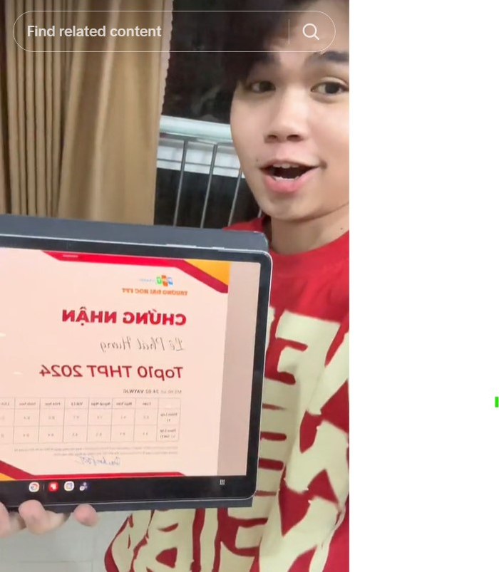 TikToker với biệt danh “Lê Phát Hưng” tham gia TikTok Challenge “Flex SchoolRank - Chứng nhận vẻ đẹp tri thức” với clip hàng trăm nghìn lượt view