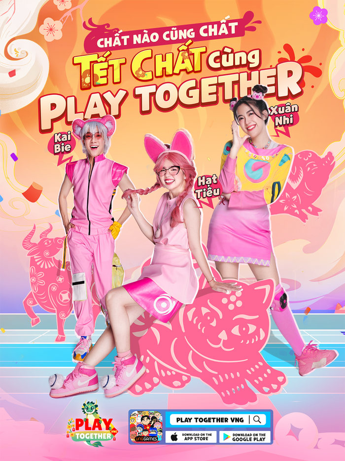 Team Hồng xinh xắn - Chất Cute sáng tạo với sự góp mặt của Hạt Tiêu (Mão), Kai Bie (Hợi), và Xuân Nhi (Mùi) mang đến cảm giác đáng yêu, tươi trẻ cùng sự sáng tạo không ngừng của người trẻ.&nbsp;