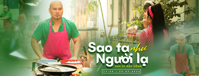 Poster chính thức của MV “Sao ta như người lạ”. Ảnh: Fanpage Bác Sĩ Mập Hồng.