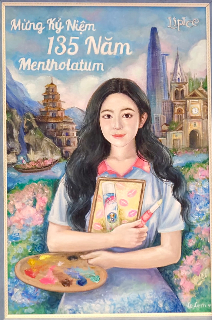 Lọ Lem đã thể hiện tình yêu của cô nàng với LipIce khi đích thân vẽ tặng món quà độc đáo