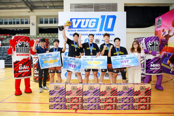 Những “chiến binh” của Đại học Ngoại Thương - nhà vô địch VUG 2024 bộ môn bóng rổ 3x3