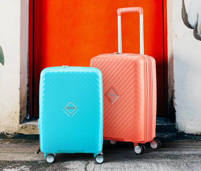 Combo vali American Tourister Squasem với 9 màu nổi bật