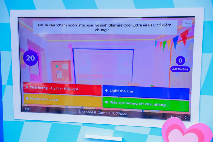 Tham gia trò chơi Kahoot của nhà Glamiss Cool để rinh về nhiều phần quà hấp dẫn!