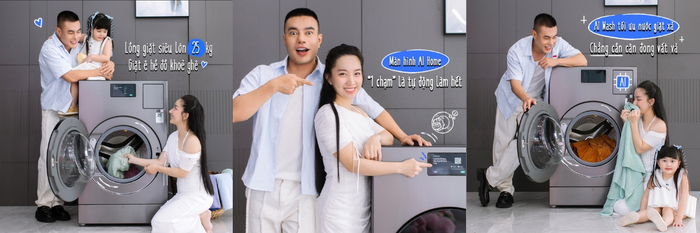 Nhờ Samsung Bespoke AI Heatpump mà trang phục cả gia đình Lê Dương Bảo Lâm luôn được chỉnh chu mọi nơi mọi lúc