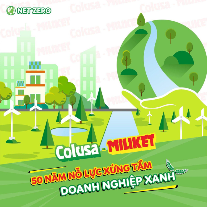 Cam kết mạnh mẽ của Colusa - Miliket  trong việc theo đuổi hành trình phát triển bền vững và bảo vệ môi trường