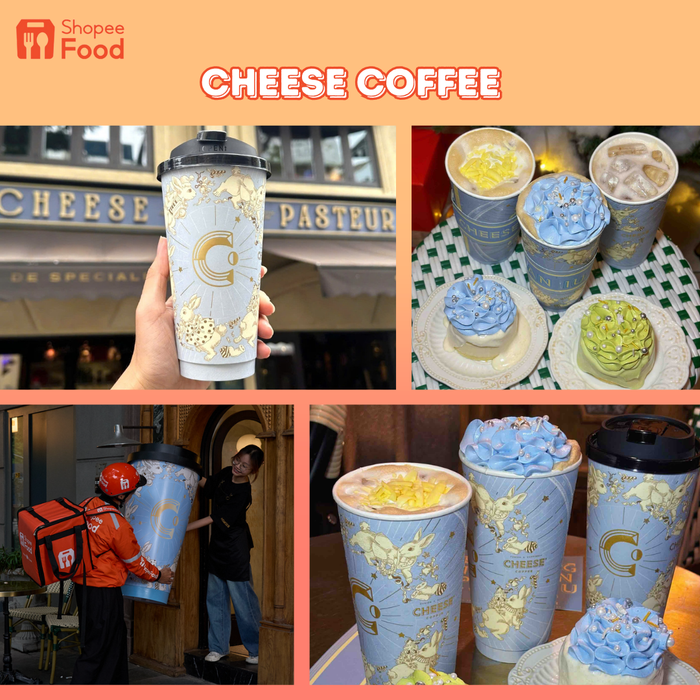Chẳng cần chen chúc xếp hàng, bạn vẫn có thể “rước” ngay em ly xanh biếc của nhà Cheese Coffee về nhà. Đón xem livestream diễn ra vào lúc 11H30 của ShopeeFood ngay thôi!