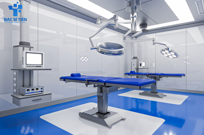 Phòng tiểu phẫu tiêu chuẩn nơi Bác sĩ Tiến làm việc