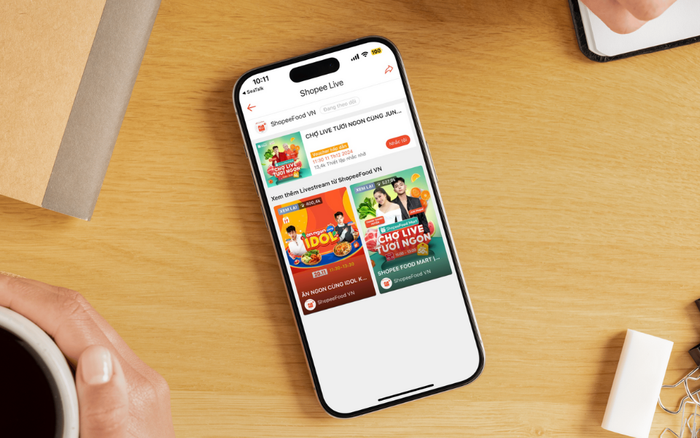 Đón xem livestream “Chợ Live Tươi Ngon” vào lúc 11H30 ngày 11.12 trên Shopee Live và cùng tận hưởng cơ hội săn được voucher giảm đến 50.000 đồng cho đơn hàng từ 100.000 đồng.