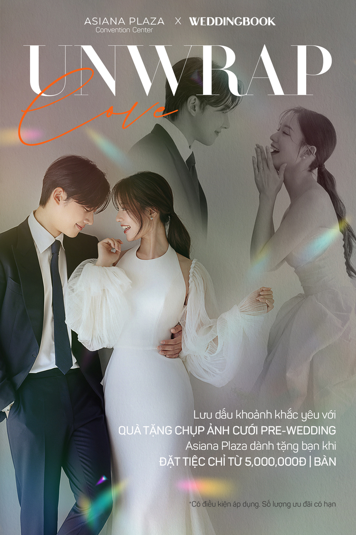 Không chỉ giúp cặp đôi chuẩn bị những sự kiện tiệc cưới hoàn hảo, Asiana Plaza gây bất ngờ với món quà trọn gói chụp ảnh cưới chuẩn phong cách K-Wedding.