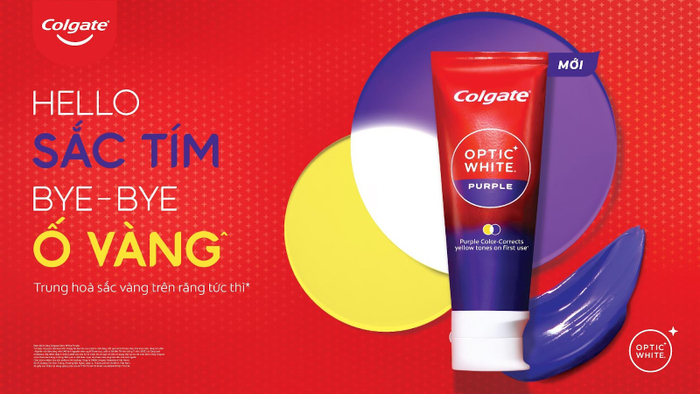 Colgate lần đầu tiên ra mắt Kem đánh răng: Colgate Optic White Purple Ảnh 1
