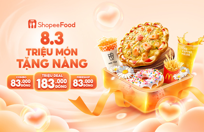 Hãy để ShopeeFood cùng bạn “yêu chiều” những người phụ nữ bên cạnh trong ngày Quốc tế Phụ nữ 8/3.