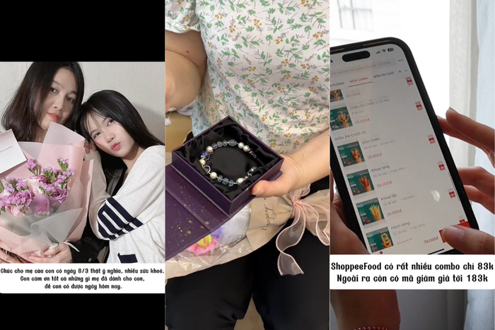 Ruby Bảo An không ngần ngại thể hiện tình cảm gắn bó với “mẫu hậu” của mình bằng những món quà ý nghĩa cùng loạt món ngon được order trên ShopeeFood.