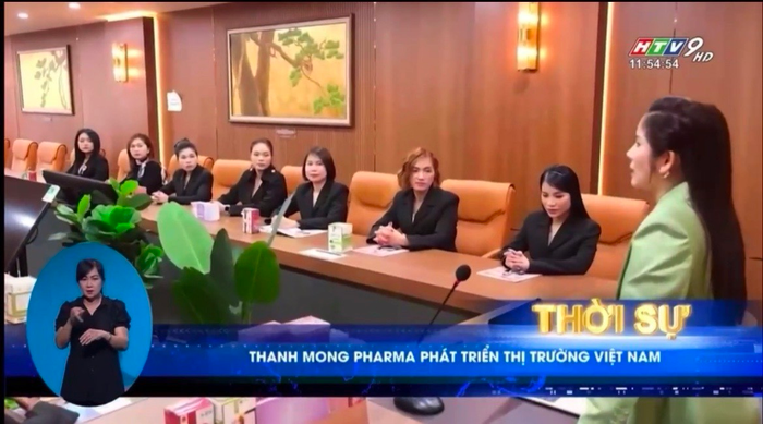 Thanh Mong Pharma được thời sự Htv9 đưa tin 