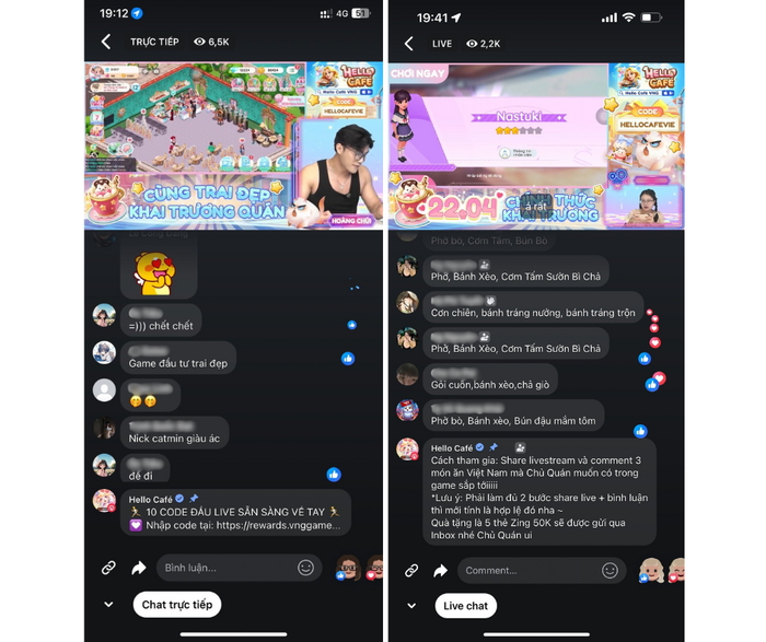 Hello Café sở hữu dàn streamer chất lượng, thu hút hàng nghìn người xem là chuyện thường 