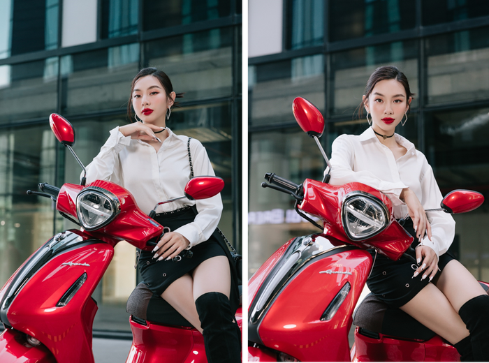 Thuỳ Tiên trông cực “cool' với choker màu đen