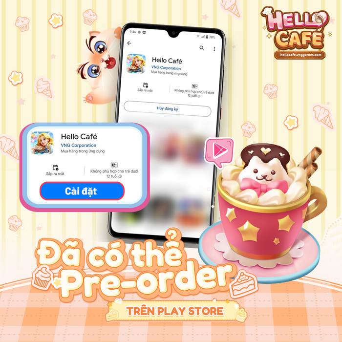 Hello Café đã mở Đăng Ký Trước tại Google Play, App Store sẽ có sau ít ngày nữa