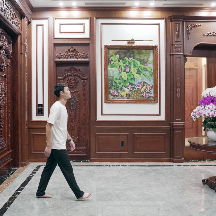 Một góc căn biệt thự thông minh tân cổ điển được hé lộ khiến không ít người trầm trồ về độ “chịu chơi' của “chủ tịch Văn Toàn'