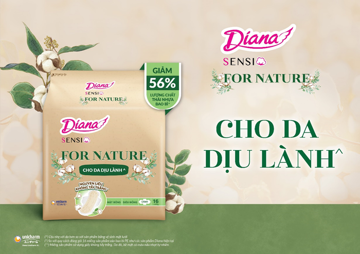 Diana Sensi For Nature phiên bản sản xuất giới hạn khiến giới trẻ “yêu ngay từ cái nhìn đầu tiên” với bao bì giảm 56% lượng chất thải nhựa