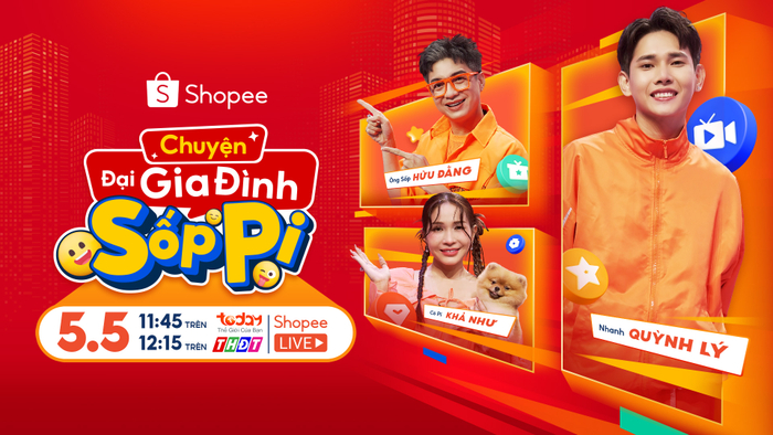 Đừng bỏ lỡ bộ sưu tập ưu đãi hấp dẫn tại “Chuyện Đại Gia Đình Sốp Pi” vào trưa Chủ Nhật tuần này trên các kênh TodayTV, Truyền hình Đồng Tháp và Shopee Live.