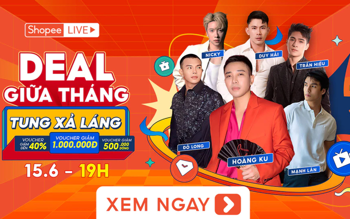Sốc visual với dàn trai đẹp tụ hội tại livestream Shopee Sale Giữa Tháng Ảnh 2