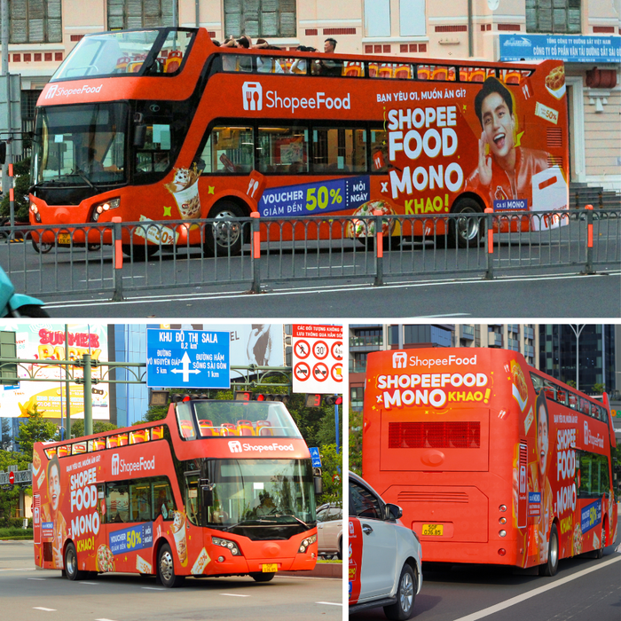 Những chuyến xe khoác lên mình lớp áo cam cực kỳ nổi bật khi di duyển trên đường phố Sài Gòn.