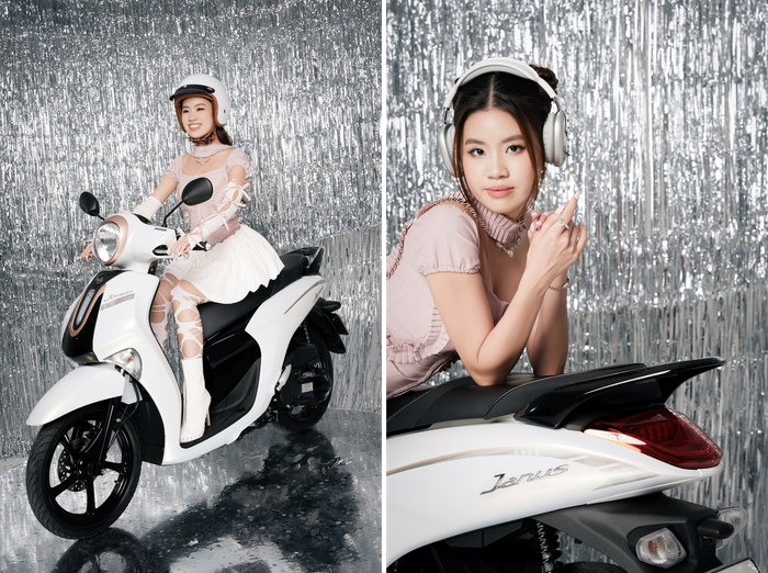 Yamaha Janus gây ấn tượng với Pháo bởi thiết kế trẻ trung, năng động