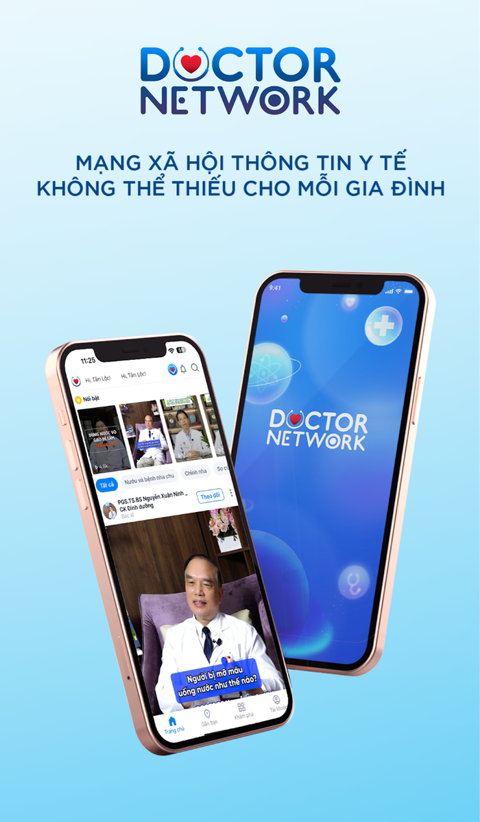 Giao diện ứng dụng Doctor Network - mạng xã hội thông tin y tế không thể thiếu cho mỗi gia đình