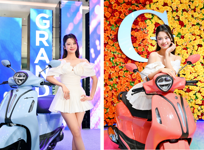 Yamaha Grande hỗ trợ nàng hotgirl nhiều trong cuộc sống hàng ngày