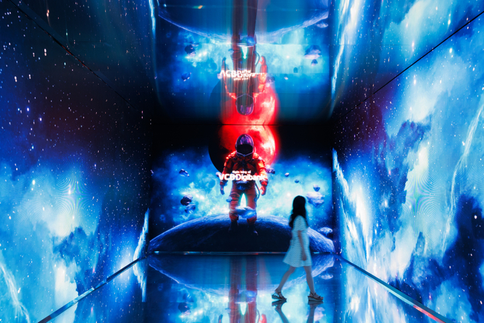 Nhiều hoạt động thu hút khách hàng tại chuỗi sự kiện ra mắt bộ giao diện mới của VCB Digibank. 