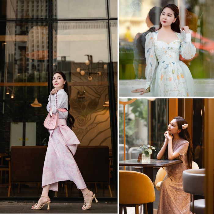 Khoác lên mình bộ đồ công sở cùng đôi giàu cao gót, Thu Hà là một người giảng viên tâm huyết với nghề.