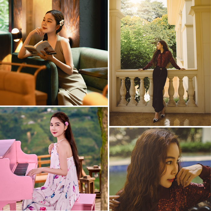 Phong cách thời trang của Thu Hà truyền cảm hứng cho các chị em với sự thanh lịch, tinh tế.