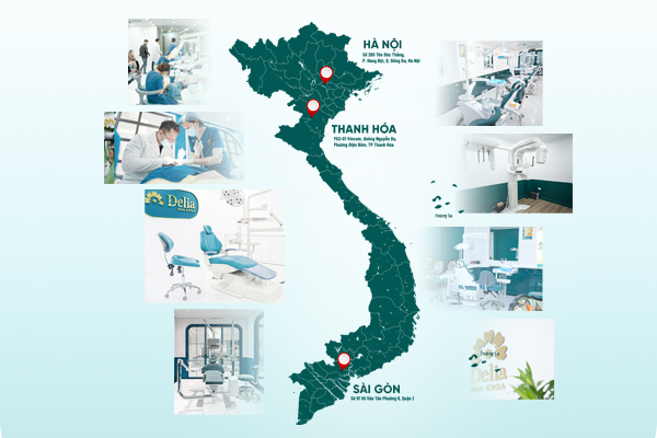 Hệ thống 03 cơ sở tại Bắc - Trung - Nam của Delia Beauty Group