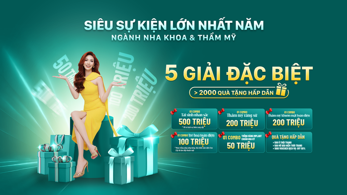 Mừng khai trương tổ hợp nha khoa và thẩm mỹ Delia Sài Gòn  - Tổng chương trình 20 tỷ đồng