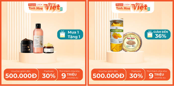 Loạt sản phẩm dưỡng da với thành phần chính là đặc sản các vùng của Cocoon đều được ưu đãi mua 1 tặng 1. SK Food cũng mang đến đa dạng nông đặc sản với giá ưu đãi lên tới 36%!