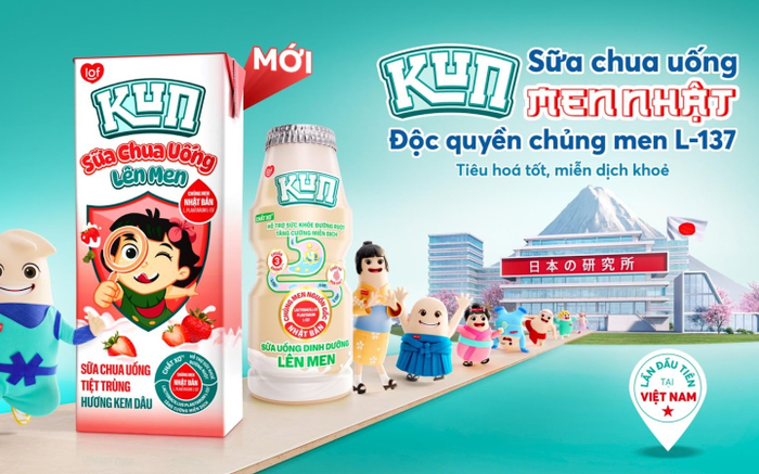 Chủng men L-137 (L 137) độc quyền trong Sữa chua uống KUN Men Nhật, giúp trẻ có hệ tiêu hóa khỏe mạnh Ảnh 2