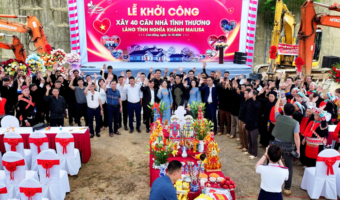 Mailisa xây dựng 40 căn nhà tình thương cho bà con tỉnh Cao Bằng