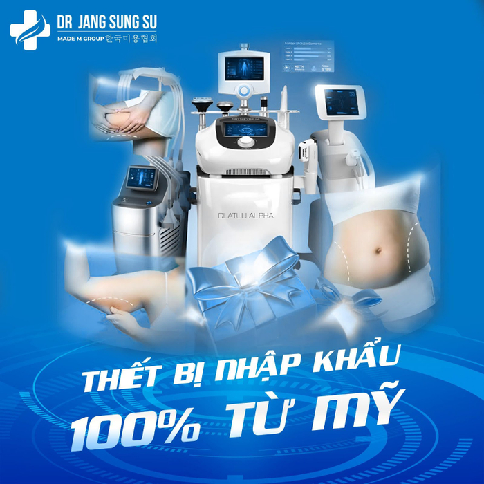 Tại Dr. Jang Sung Su 100% thiết bị, máy móc được nhập khẩu từ Mỹ