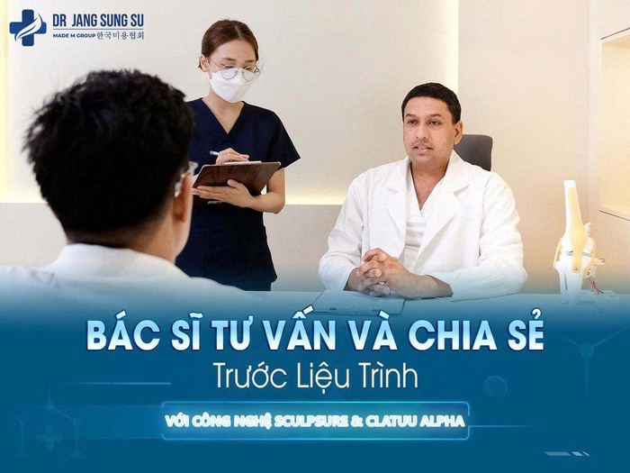 Khách hàng sẽ được tư vấn 1:1 với bác sĩ chuyên môn trước khi thực hiện liệu trình
