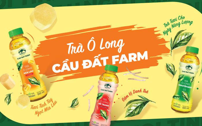 Cầu Đất Farm – thương hiệu đồ uống của Nova Consumer cho ra đời Trà Ô Long mía lau ngọt thanh Ảnh 2
