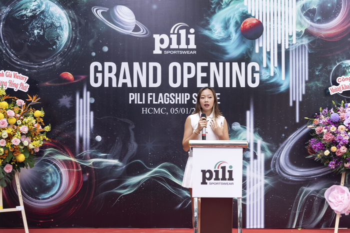 Sự hiện diện của VĐV trẻ tài năng Sophia góp phần khẳng định vị thế của PILI Fashion với cộng đồng người yêu thích bộ môn pickleball.