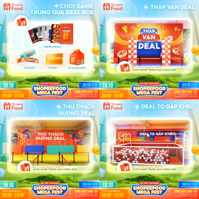 Vừa được ăn uống no nê, lại vừa có quà mang về nhà, tất cả chỉ có tại ShopeeFood Mega Fest!