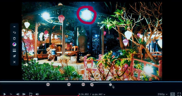 Tính năng phản hồi trực tiếp trên video tại từng mốc thời gian