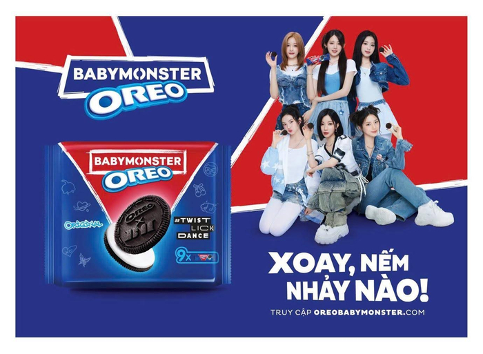 OREO gây bất ngờ cho cộng đồng fan K-pop với sự hợp tác cùng nhóm “tân binh quái vật” BABYMONSTER.
