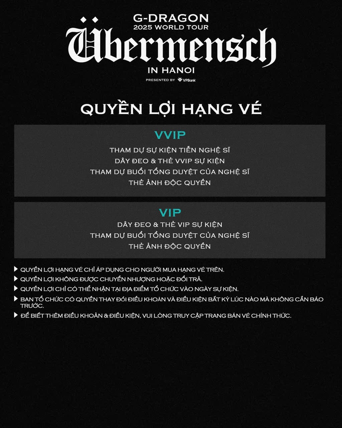 G-DRAGON 2025 WORLD TOUR [Übermensch] biểu tượng toàn cầu chính thức trở lại với chuyến lưu diễn được mong chờ bậc nhất tại các thành phố lớn Ảnh 4