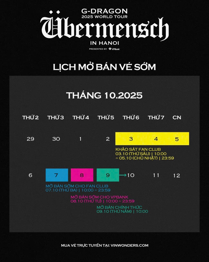 G-DRAGON 2025 WORLD TOUR [Übermensch] biểu tượng toàn cầu chính thức trở lại với chuyến lưu diễn được mong chờ bậc nhất tại các thành phố lớn Ảnh 3