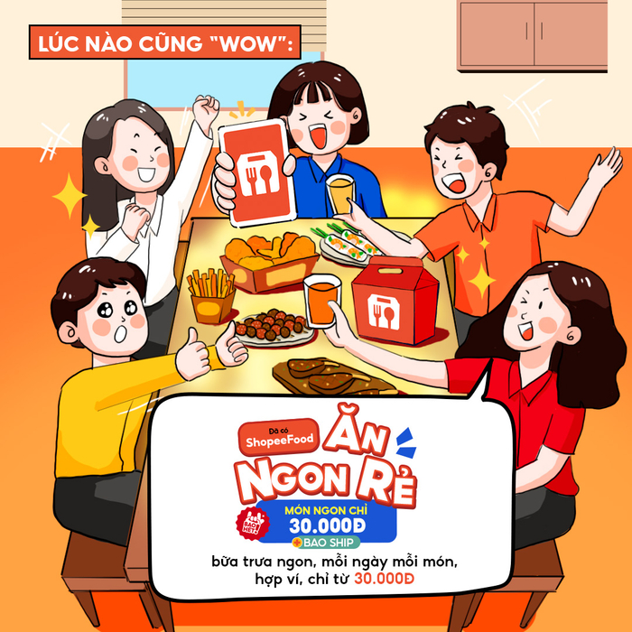 Giờ trưa mà vẫn chill: “hội thư thái” chính hiệu chỉ cần vài cú chạm trên ShopeeFood là có ngay bữa trưa hợp ý, hợp ví.