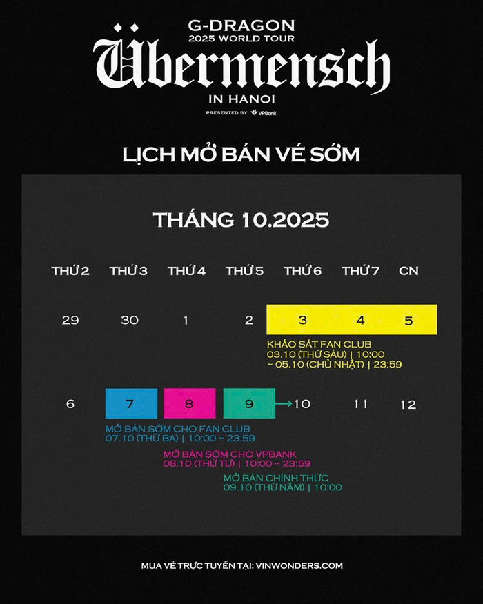 Từ VVIP đến GA: Hành trình cảm xúc độc bản cùng G-DRAGON 2025 WORLD TOUR [Übermensch] tại 8Wonder Ocean City Ảnh 3